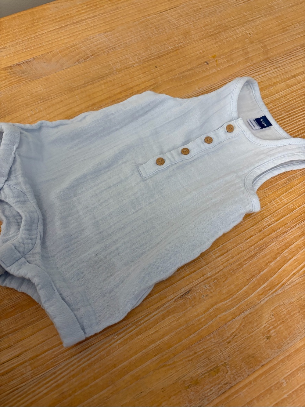 Old Navy Baby Boy Light Blue Outfit Size 6-12 months